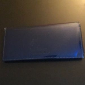 Beijo wallet patent navy blue gently worn